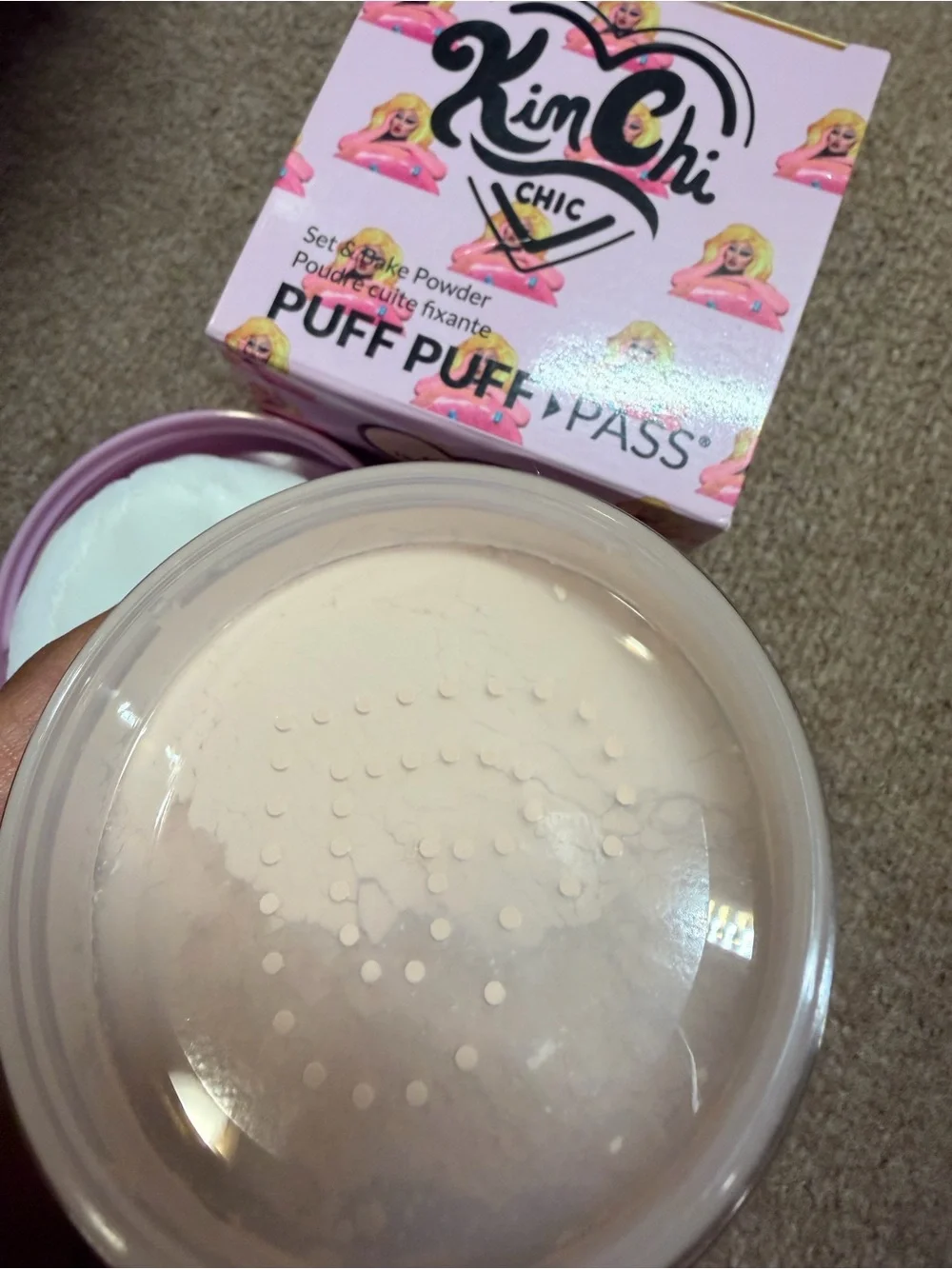 New KimChi Chic Puff Puff Pass Set & Bake Powder - translucent 0.85oz (24g)